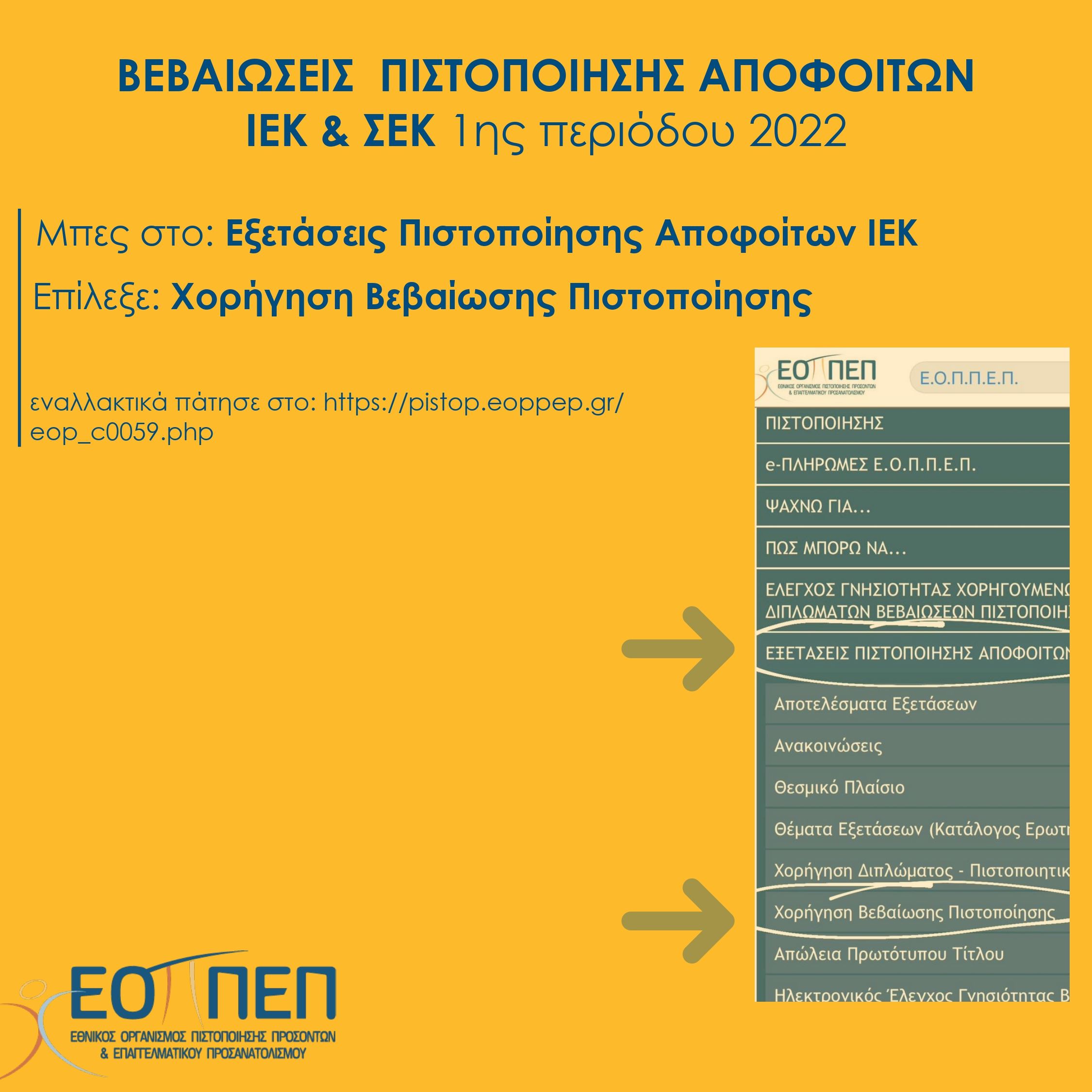 iek vevaioseis 2022a